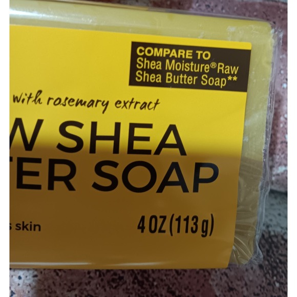 Raw Shea Butter Soap Bars (3) Delta Brands 4 oz. Each - Picture 3 of 3